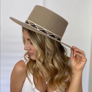 Fabric band Felt Hat